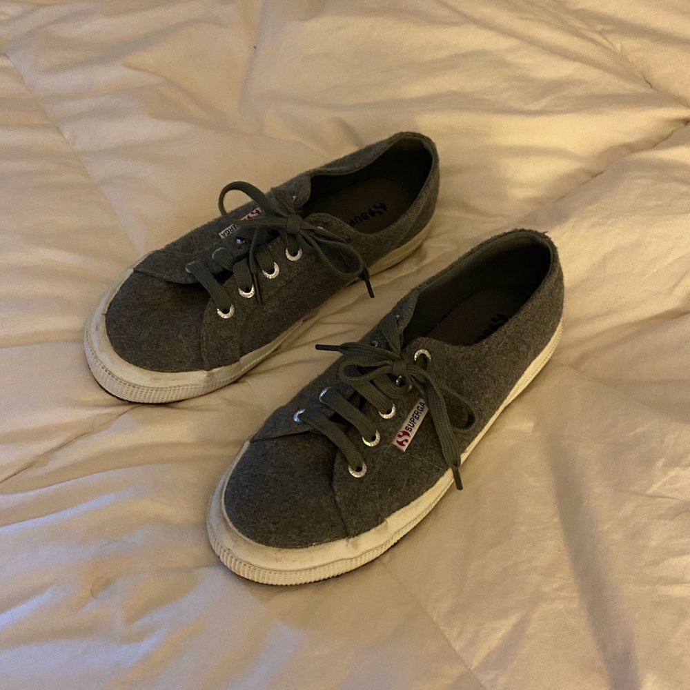 Superga 2750 COTU Wool in Gray size 7.5 / 38